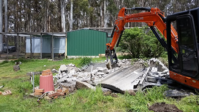Big-land Excavation & Earthmoving concrete water tank demolition Woodend