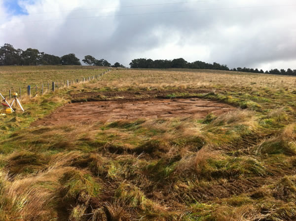 Water Tank Site Levelling