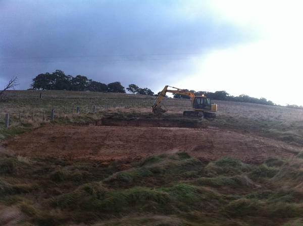 Water Tank Site Levelling