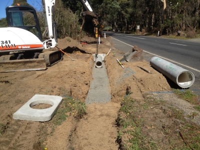 driveway crossover Macedon Ranges before